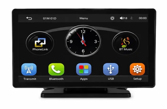 Multimídia Ecopower EP-8754 7" Com CarPlay Android Auto e Suporte