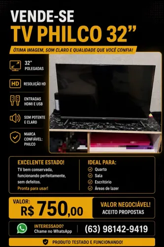 Vende-se televisão