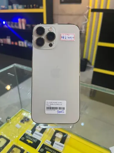 PROMO! iPhone 13 PRO 128GB dourado semi novo com garantia 