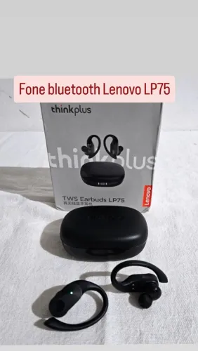 Fone de ouvido bluetooth Lenovo LP75 Corrida Academia