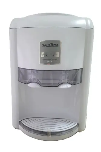 Bebedouro de água refrigerada latina br335 branco e fumê bivolt (para galão) SEM USO