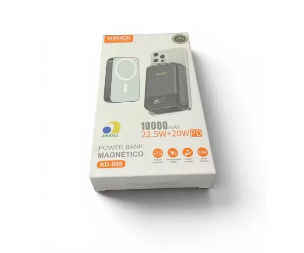 Carregador Magnético Power Bank Kaidi KD-998 10000mAh 22.5W