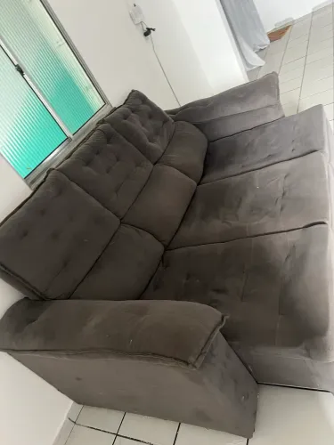 Sofá retrátil 3 lugares 