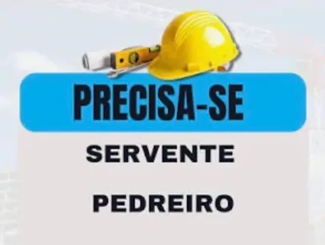 Precisa-se PEDREIRO trab BOQUEIRÃO