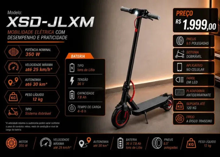 PATINETE ELÉTRICO XSD-JLXM