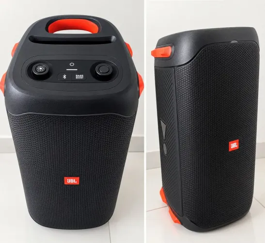 Caixa de Som Portátil JBL PartyBox 100 com Bluetooth, 160W e Luzes LED