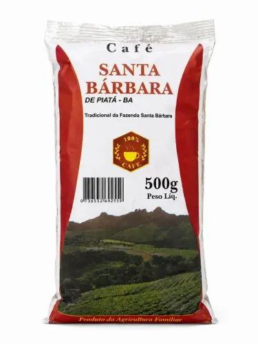 Café tradicional de Piatã-Ba - Café Santa Bárbara - torra média - 500g - FRETE GRÁTIS 