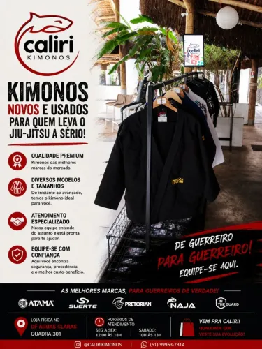 Loja de jiu jitsu caliri kimonos Águas claras