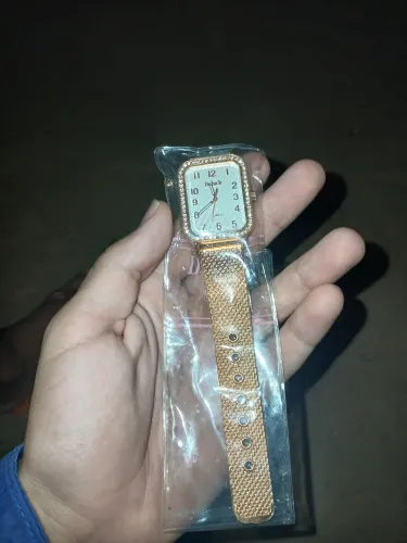 Relógio Feminino Analógico Rosé Gold Luxo Cravejado (Novo)