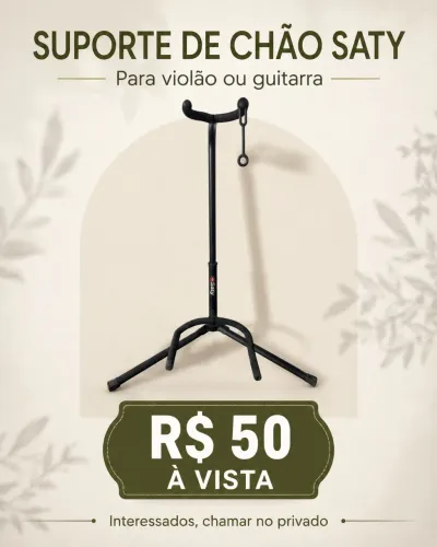 ? Suporte de Chão Saty para Violão ou Guitarra Suporte resistente