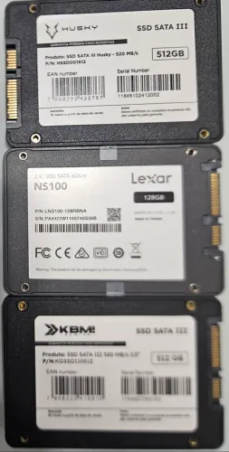 3 SSDs para manutenção