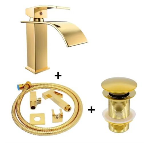 VENDO KIT TORNEIRA CASCATA DOURADA