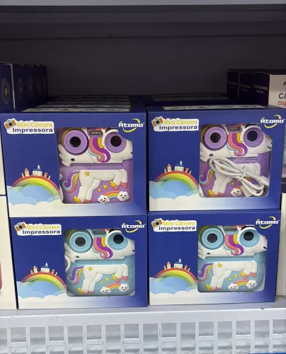 Mini câmera impressora do unicórnio