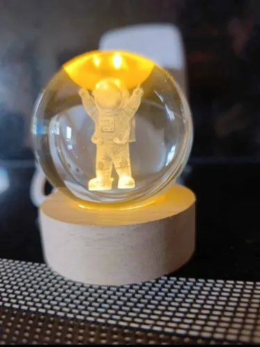 LUMINÁRIA DE MESA BOLA DE CRISTAL B-MAX