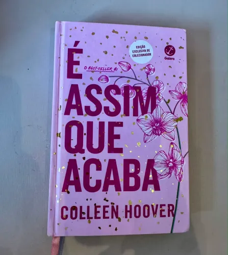Livro É Assim Que Acaba - edição de colecionador