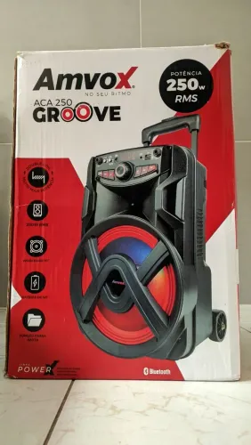 Caixa Som Portátil Bluetooth 250W Rms - Amvox ACA 250 Groove
