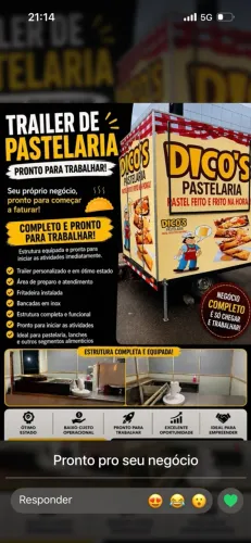 Vendo trailer completo so para começar a empreender.