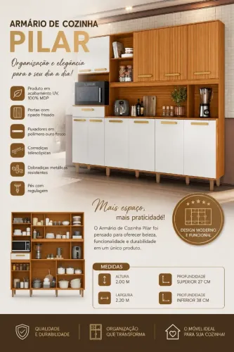 Cozinha Pilar 11 portas