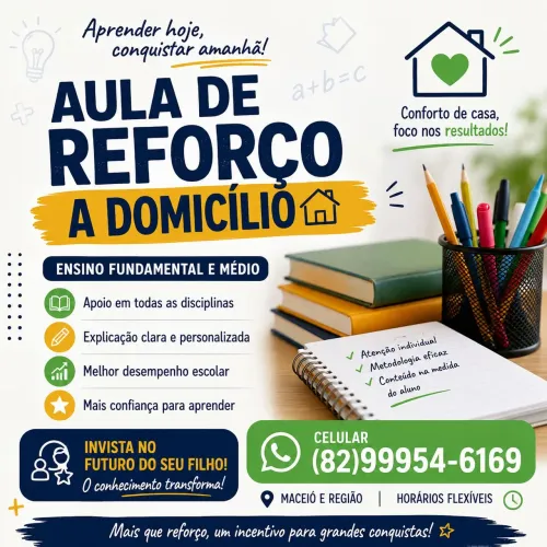Aula de Reforço Domiciliar 