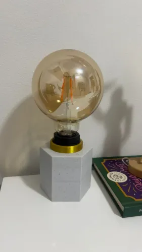 Luminária com lâmpada LED estilo Vintage