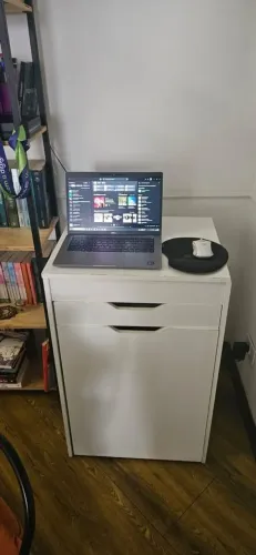 Penteadeira/mesinha de computador com baú, gaveta e espelho
