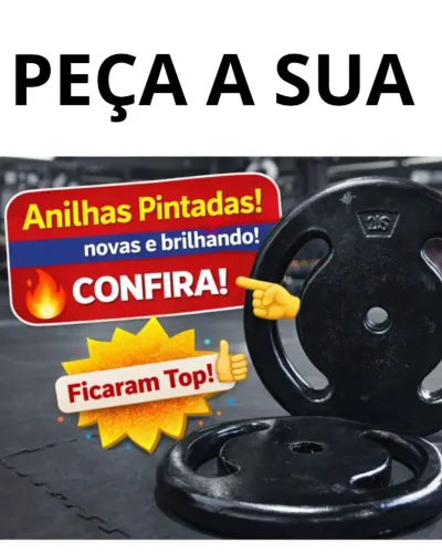 Anilhas Musculação academia