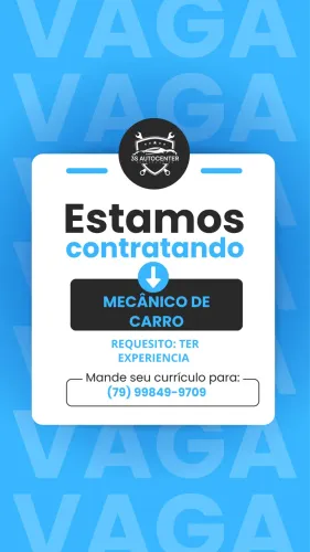 Vaga para mecânico carro