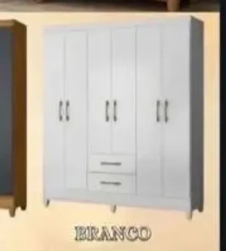 Guarda roupa 6 portas e 2 gavetas