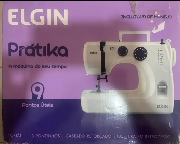 Máquina de costura Elgin Pratika nova