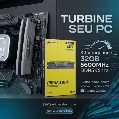 Memoria RAM Corsair Vengeance DDR5 32GB 2x16