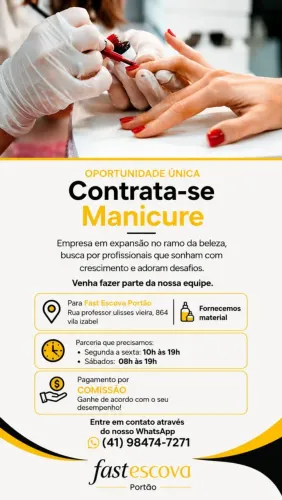 Vaga para manicure