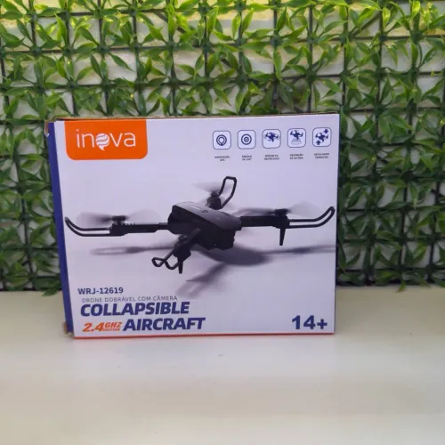DRONE DOBRÁVEL C/ CÂMERA COLLAPSIBLE 2.4Ghz WRJ-12619