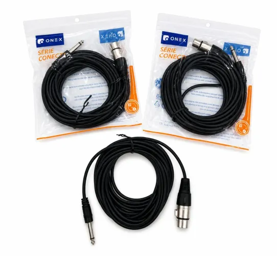 Cabo xlr microfone 5 metros