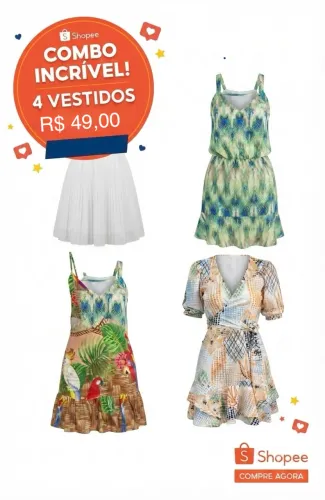 Lote 4 vestidos