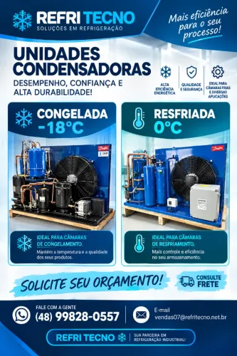 UNIDADE CONDENSADORA ABERTA - VARIAS OPÇÕES - CHAMA