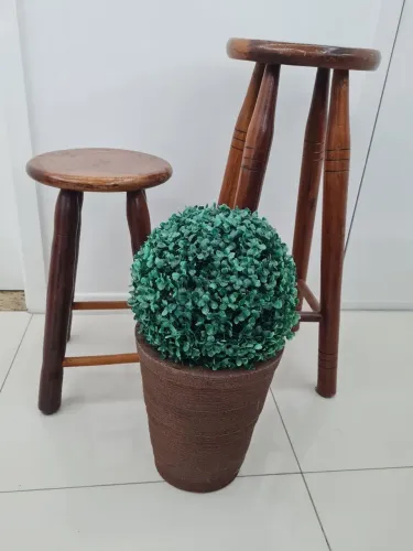BANCOS , vaso e planta