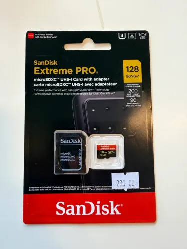 Cartão de memória sandisk 128 gb extreme pro 