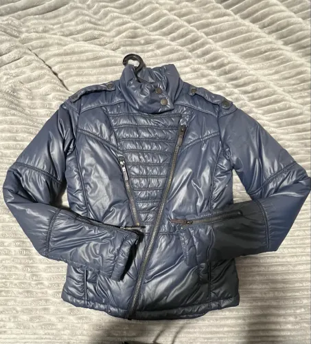 Jaqueta Animale Puffer Azul Tam. P - Quase Sem Uso