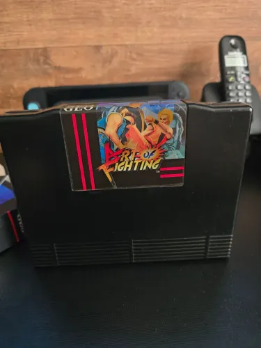 Art of Fighting Neo Geo AES Americano Original, Caixa Réplica