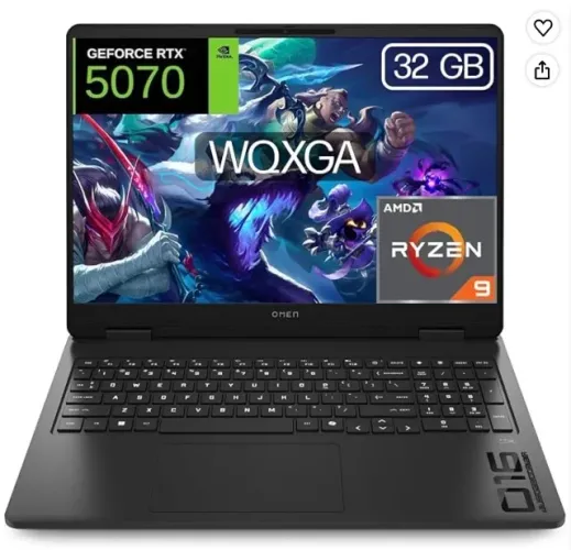 HP Omen 16 Ryzen 9 RTX 5070 32GB 1TB