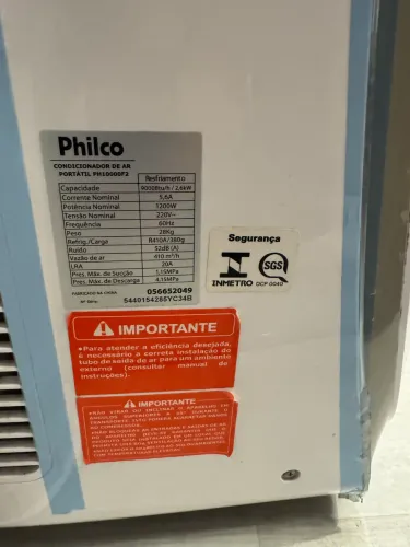 Condicionador de ar portátil Philco PH10000F2