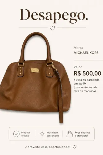 BOLSA MICHAEL MARROM