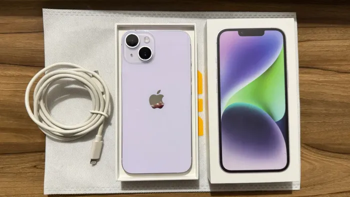 iPhone 14 Lilás 128GB. Leia o anúncio!