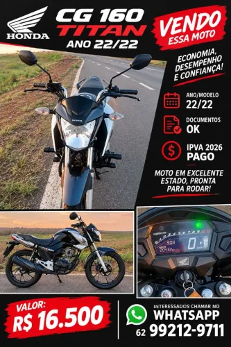 Vendo Honda CG 160 Titan