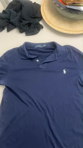 Camisa Polo Ralph Lauren Original Azul Marinho Tam. M