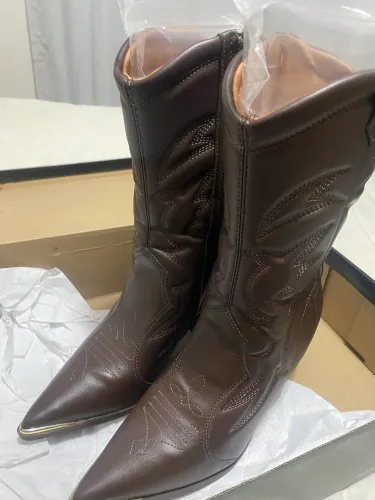 Bota Vizzano Texana feminina - Marrom (TAM 37)