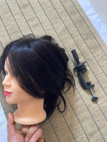 Cabeça de treino cabelo humano cabeleireira