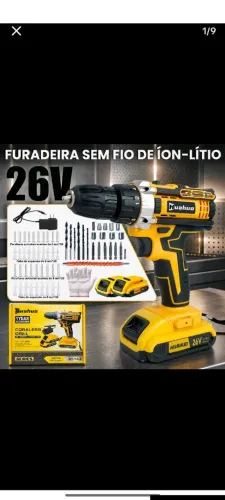 Furadeira a bateria recarregável!!
