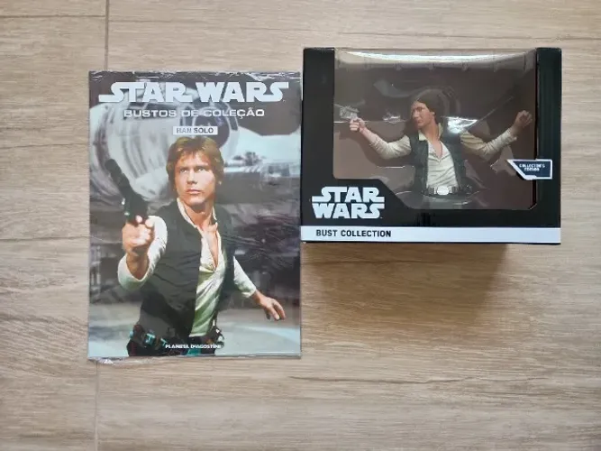Colecão Busto Star Wars - 03 Unidades - Han Solo, Rey e Guarda Elite Pretoriana