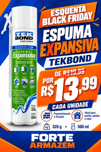 Espuma Expansiva Tekbond 500 ml / 320 g